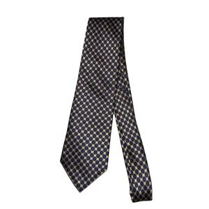 CHAPS MENS TIE GOLD WITH BLUE 3.75 X‎ 60 100% Silk EUC